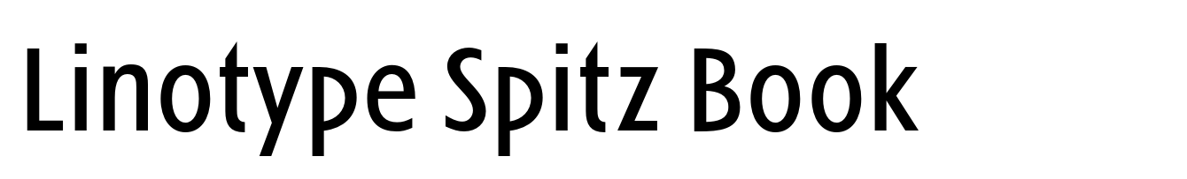 Linotype Spitz Book